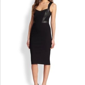 Zac Zac Posen Marialena Dress withe leather detail